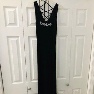 BeBe Swarovski gem dress - stretchy!  Lace back